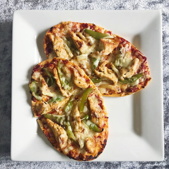 Chicken and Pepper Flat Bread Pizza